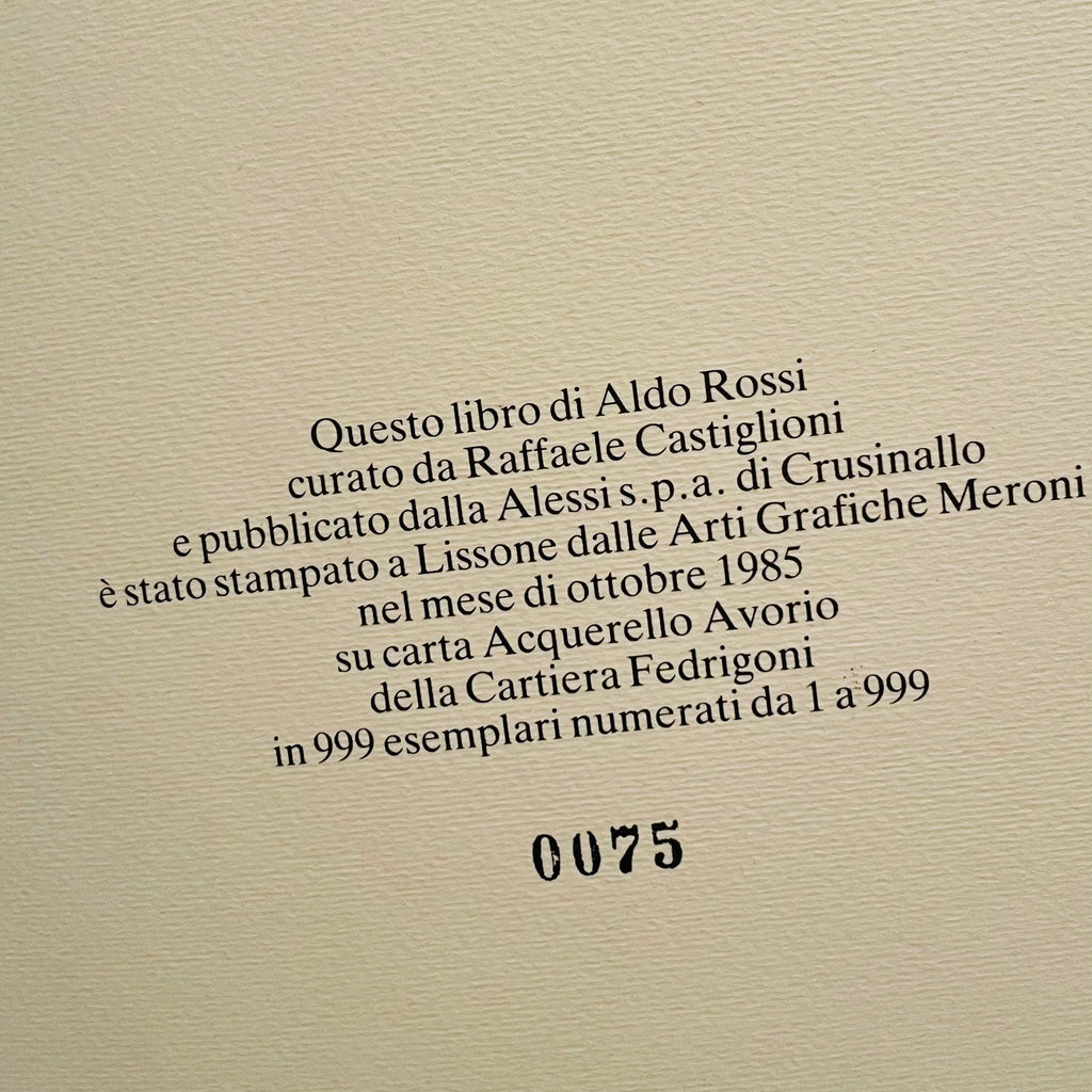 ALDO ROSSI, "La Conica" e altre caffettiere